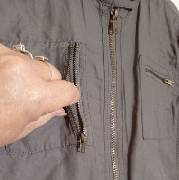 Converse utility  jacket with mandarin collar and pockets women's small - Picture 4 of 5